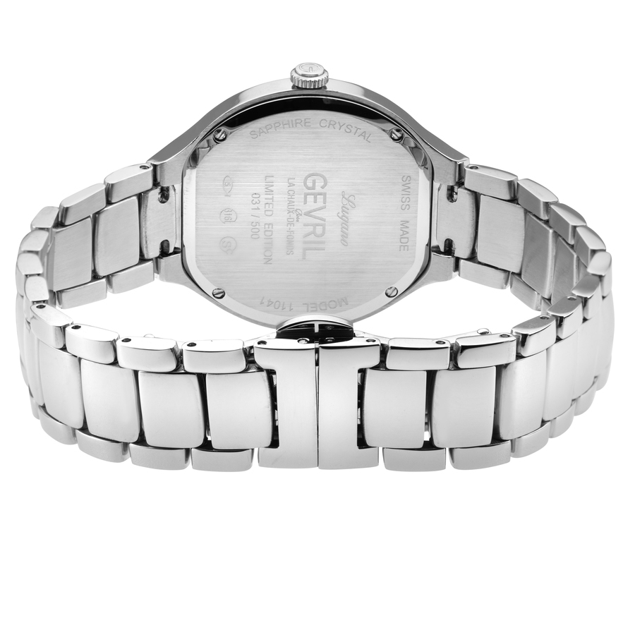 gevril lugano mother of pearl dial ladies watch 11047b gevril lugano mother of pearl dial ladies watch 11047b
