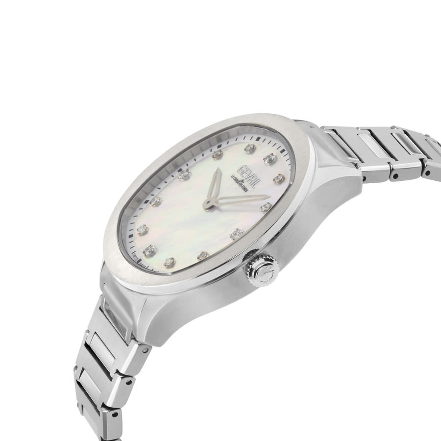 gevril morcote diamond mother of pearl dial ladies watch 10041b gevril morcote diamond mother of pearl dial ladies watch 10041b
