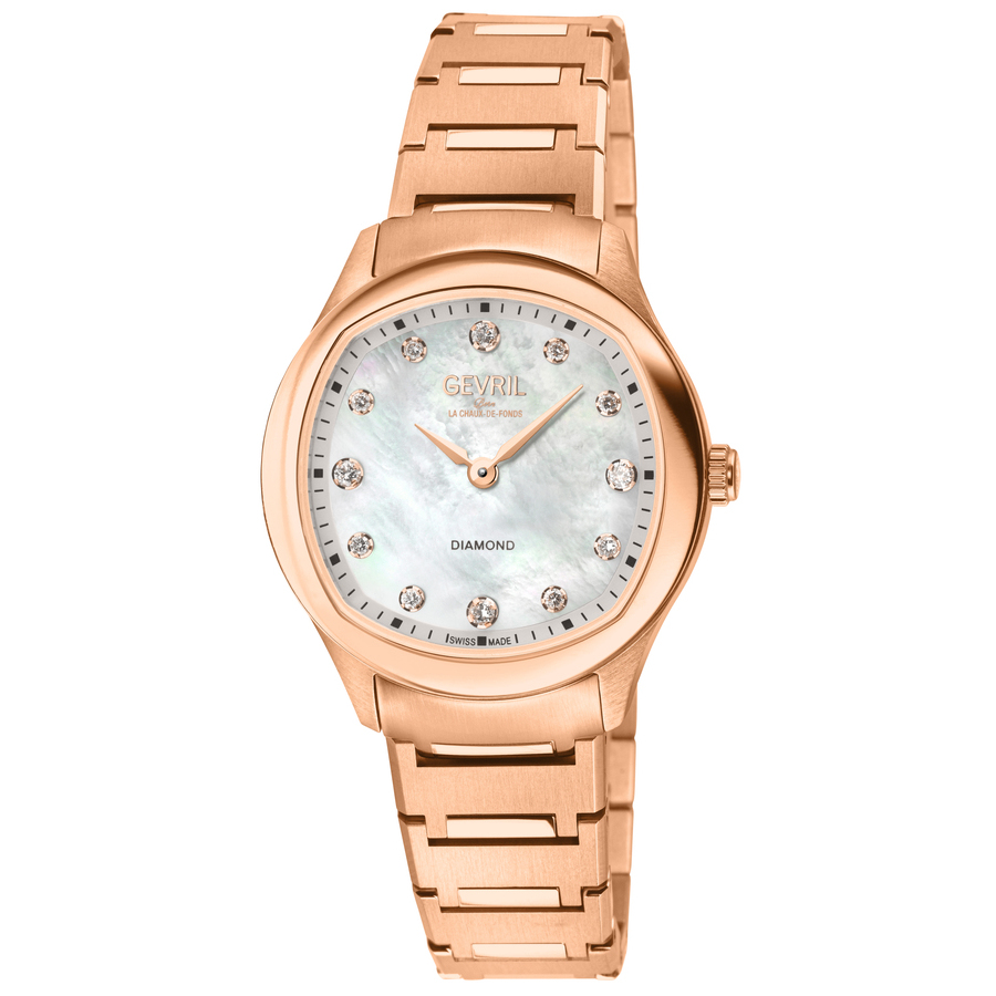gevril morcote diamond mother of pearl dial ladies watch 19051b gevril morcote diamond mother of pearl dial ladies watch 19051b