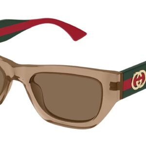 gucci brown cat eye ladies sunglasses gg2116s 004 52