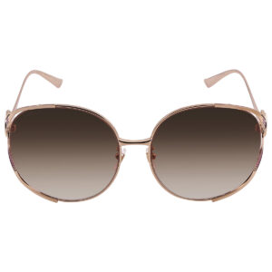 gucci brown gradient oval ladies sunglasses gg0225s 007 63