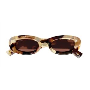 gucci brown oval ladies sunglasses gg1907s 001 48
