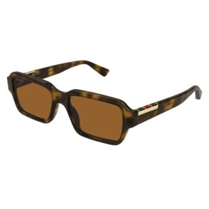 gucci brown rectangular men's sunglasses gg1887s 004 54