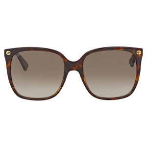 gucci brown gradient cat eye ladies sunglasses gg0022s 003 57