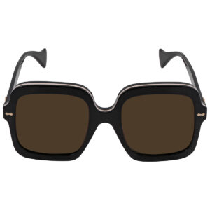 gucci brown square ladies sunglasses gg1241s 001 56