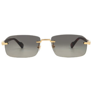 gucci grey gradient rectangular men's sunglasses gg1221s 006 56