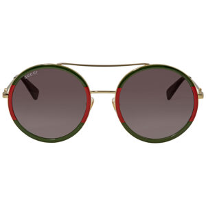 gucci green gradient round ladies sunglasses gg0061s 003 56