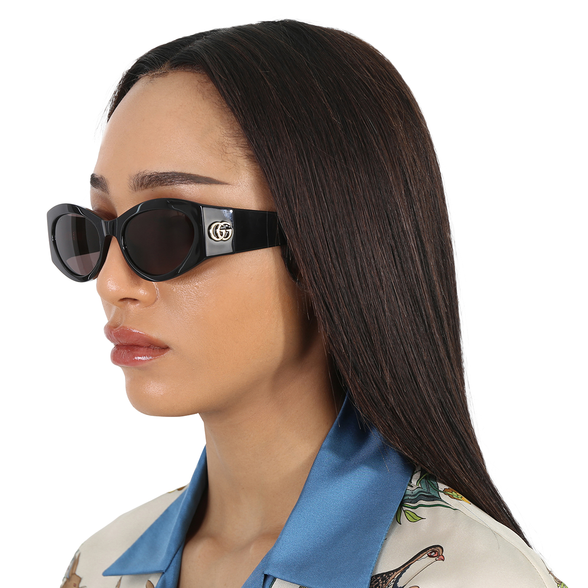 gucci grey cat eye ladies sunglasses gg1401s 001 53 gucci grey cat eye ladies sunglasses gg1401s 001 53