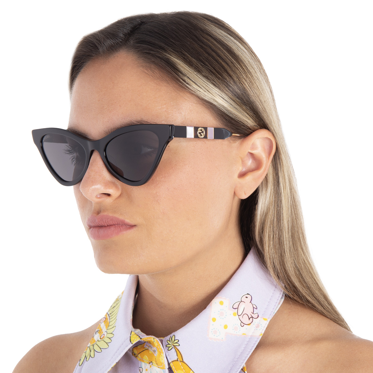 gucci grey cat eye ladies sunglasses gg0597s 001 55 gucci grey cat eye ladies sunglasses gg0597s 001 55