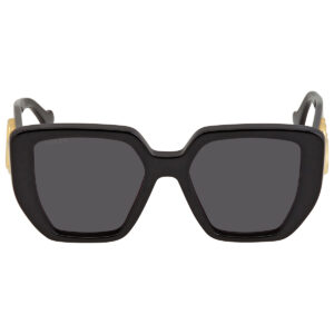 gucci grey geometric ladies sunglasses gg0956s 003 54