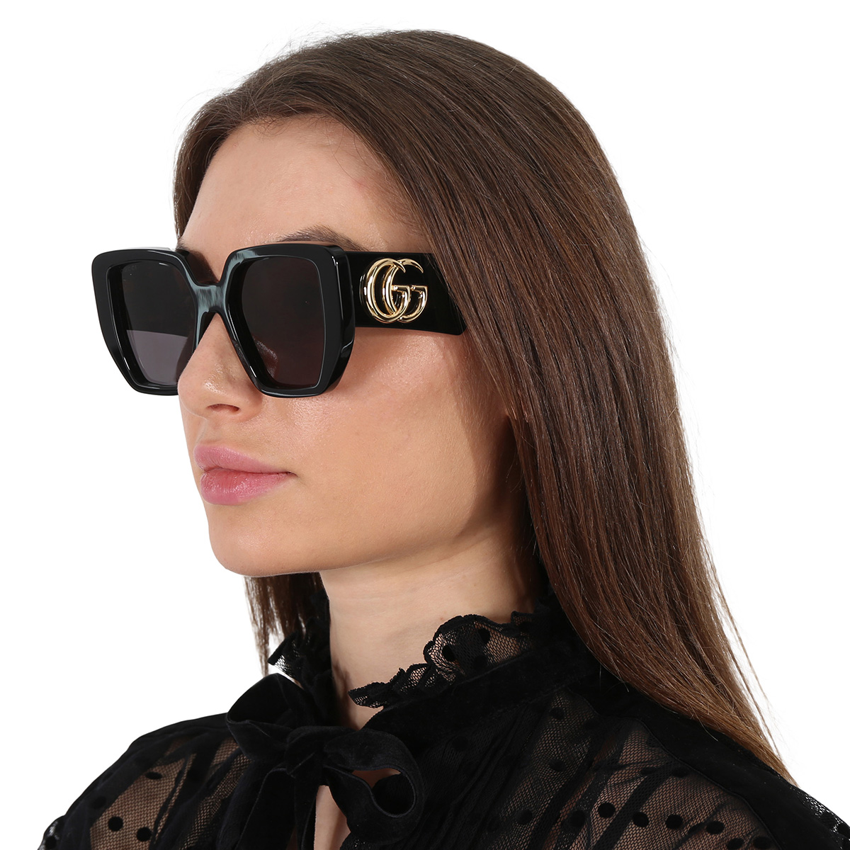 gucci grey geometric ladies sunglasses gg0956s 003 54 gucci grey geometric ladies sunglasses gg0956s 003 54