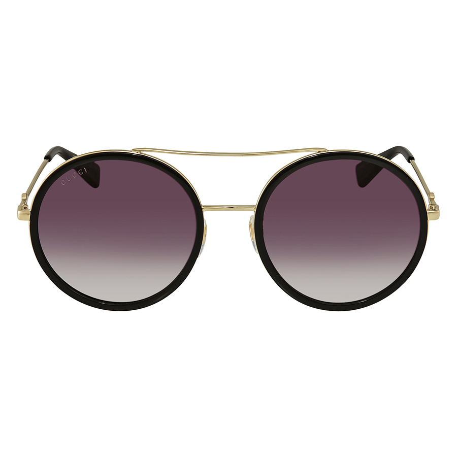 gucci grey gradient round ladies sunglasses gg0061s 001 56 gucci grey gradient round ladies sunglasses gg0061s 001 56