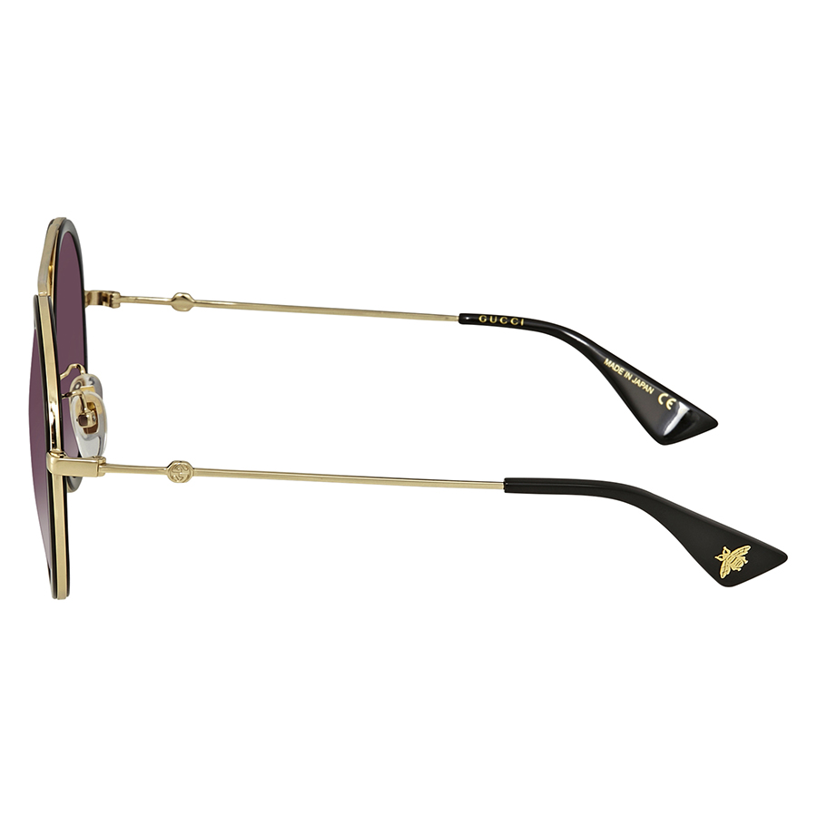 gucci grey gradient round ladies sunglasses gg0061s 001 56 gucci grey gradient round ladies sunglasses gg0061s 001 56