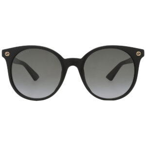 gucci grey gradient round ladies sunglasses gg0091s 001 52