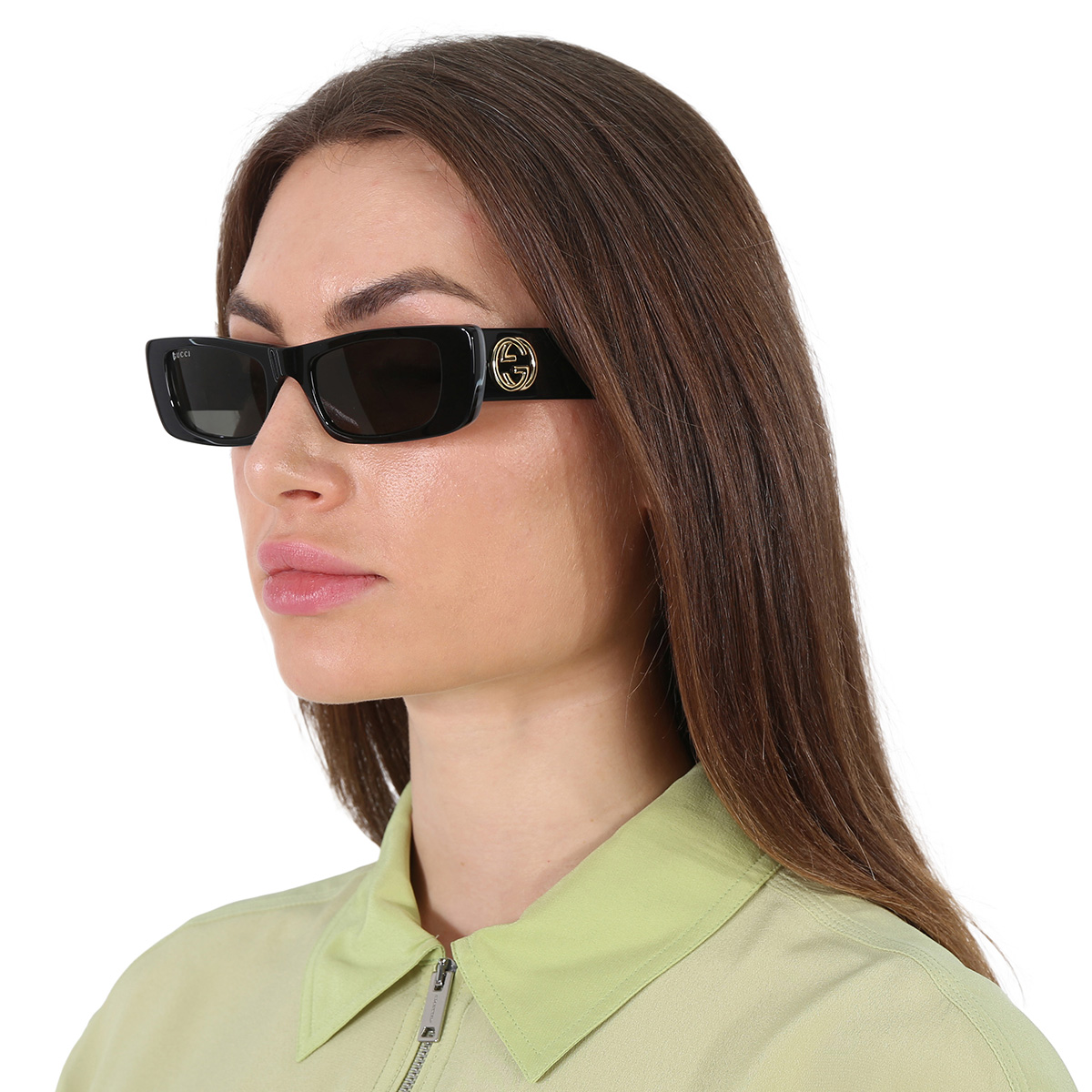gucci grey rectangular ladies sunglasses gg0516s 001 52 gucci grey rectangular ladies sunglasses gg0516s 001 52