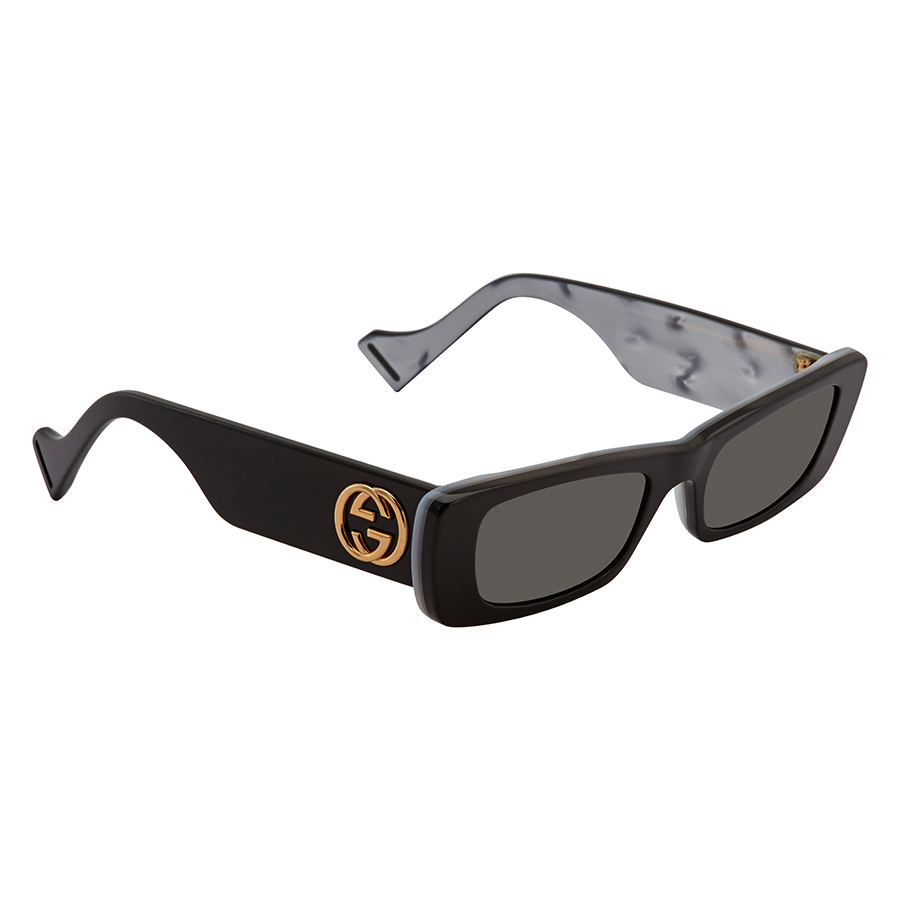 gucci grey rectangular ladies sunglasses gg0516s 001 52 gucci grey rectangular ladies sunglasses gg0516s 001 52