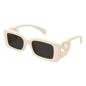 gucci grey rectangular ladies sunglasses gg1325s 013 54