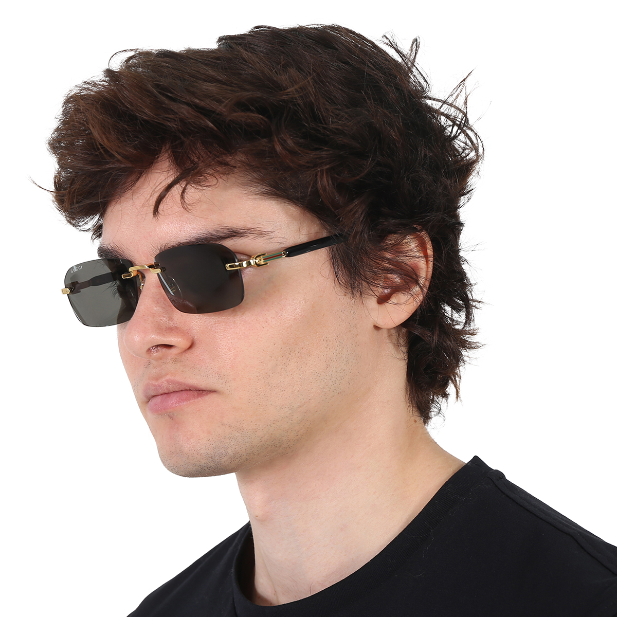 gucci grey rectangular men's sunglasses gg1221s 001 56 gucci grey rectangular men's sunglasses gg1221s 001 56