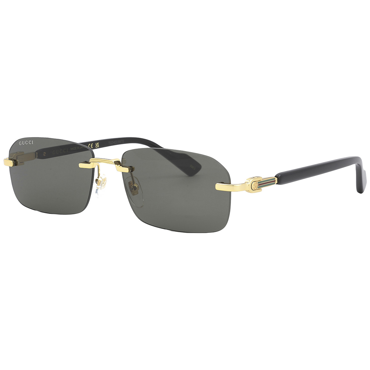 gucci grey rectangular men's sunglasses gg1221s 001 56 gucci grey rectangular men's sunglasses gg1221s 001 56