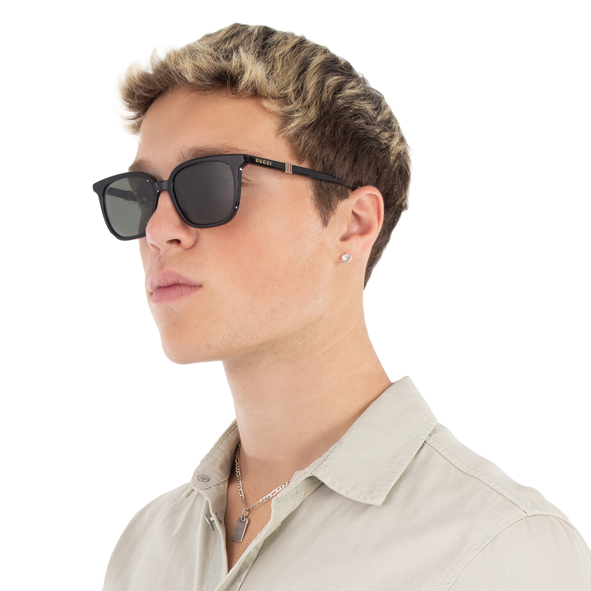 gucci grey square men's sunglasses gg1493s 001 54 gucci grey square men's sunglasses gg1493s 001 54