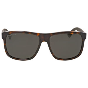 gucci polarized grey square men's sunglasses gg0010s 003 58