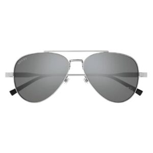 gucci silver pilot men's sunglasses gg1874s 002 57