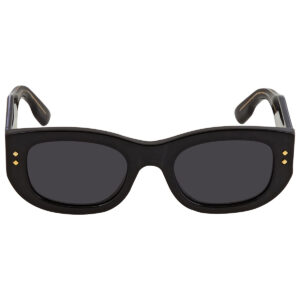 gucci solid grey rectangular ladies sunglasses gg1215s 002 51