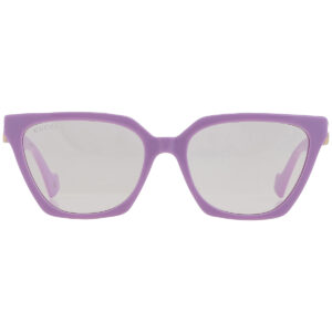 gucci violet logo clip on cat eye ladies sunglasses gg1542s 002 55
