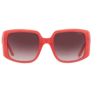 guess brown gradient butterfly ladies sunglasses gu00097 72f 53