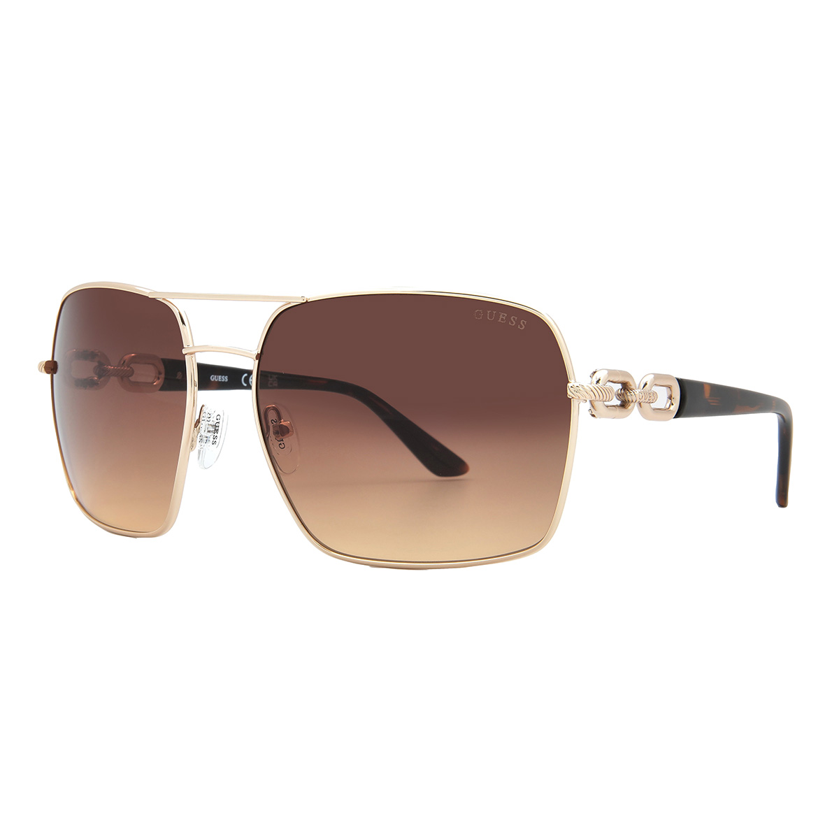 guess brown gradient navigator ladies sunglasses gu00159 33f 63 guess brown gradient navigator ladies sunglasses gu00159 33f 63
