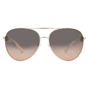 guess brown gradient pilot ladies sunglasses gu00158 32b 61