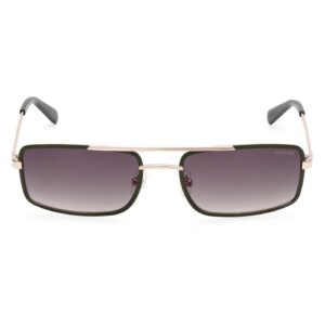 guess brown gradient rectangular men's sunglasses gu00168 97p 58