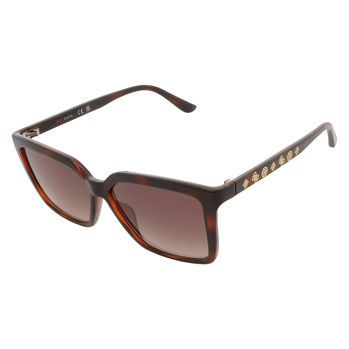 guess brown gradient square ladies sunglasses gu00099 52f 55 guess brown gradient square ladies sunglasses gu00099 52f 55