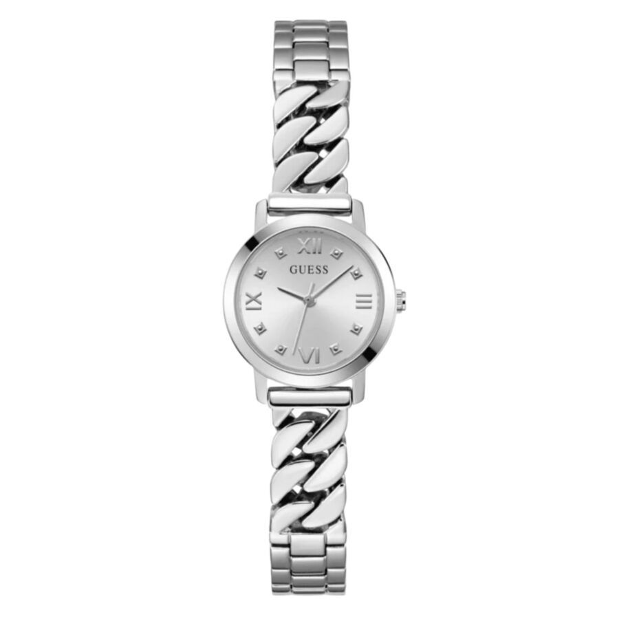 guess chime quartz silver dial ladies watch gw0867l1 guess chime quartz silver dial ladies watch gw0867l1