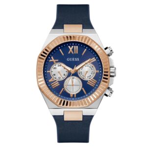 guess equity quartz blue dial men's watch gw0791g2