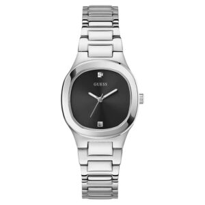 guess eve quartz black dial ladies watch gw0615l1
