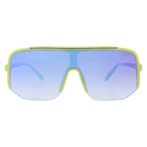 guess factory blue gradient shield men's sunglasses go00054 95w 00