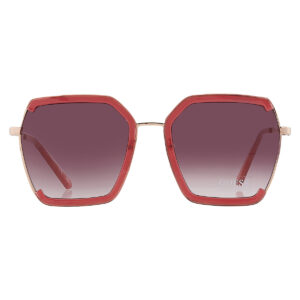guess factory bordeaux gradient butterfly ladies sunglasses gf0418 69t 58