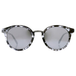 guess factory silver mirror round ladies sunglasses gf0305 56u 51