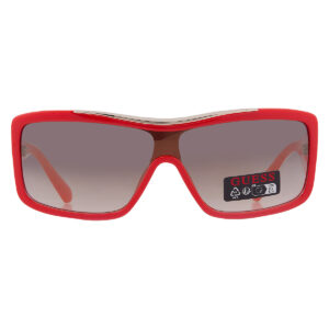 guess factory smoke mirror shield ladies sunglasses go00035 66c 00