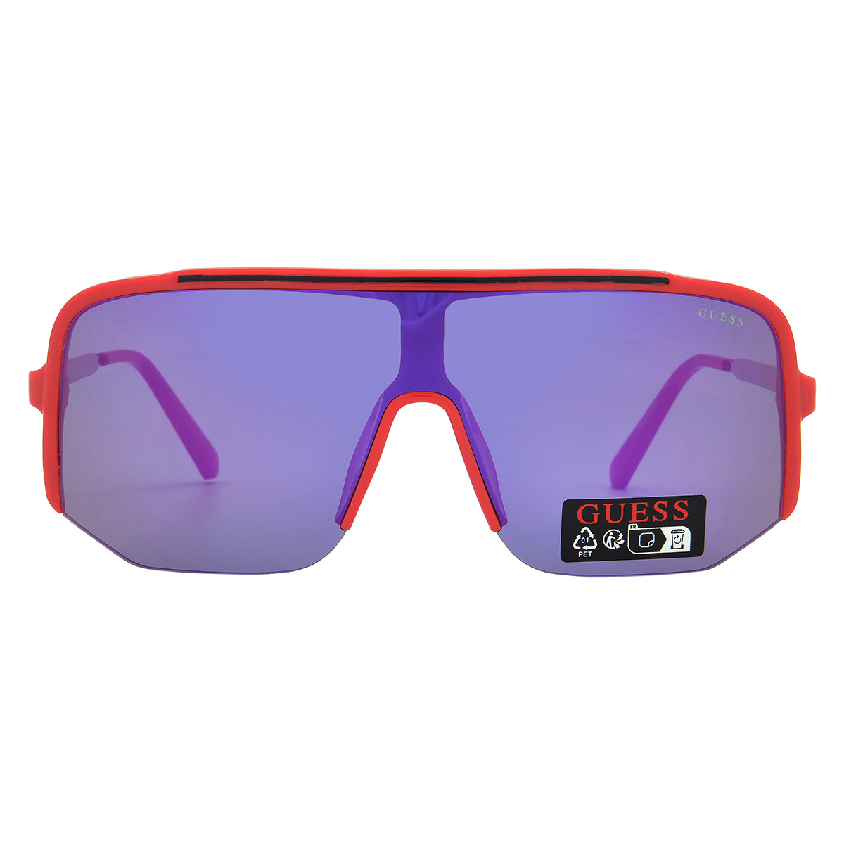 guess factory smoke mirror shield men's sunglasses go00054 66c 00 guess factory smoke mirror shield men's sunglasses go00054 66c 00