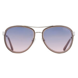 guess factory smoke pilot ladies sunglasses gf6188 20b 57