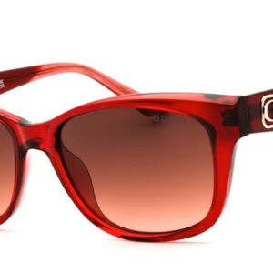 guess gradient brown rectangular ladies sunglasses gu00145 66f 54