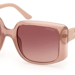 guess gradient brown square ladies sunglasses gu00098 57f 55