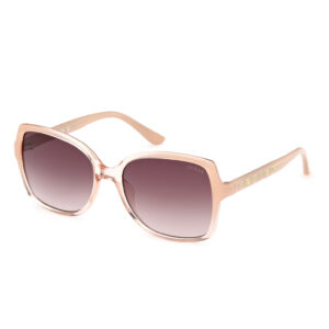 guess gradient brown square ladies sunglasses gu00100 25f 55