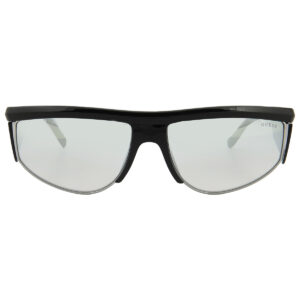 guess light grey mirror browline men's sunglasses gu00072 01c 62