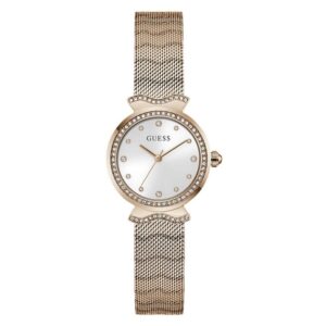guess mermaid quartz white dial ladies watch gw0866l2