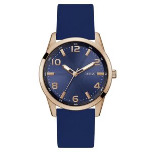 guess monte quartz blue dial men's watch gw0805g3