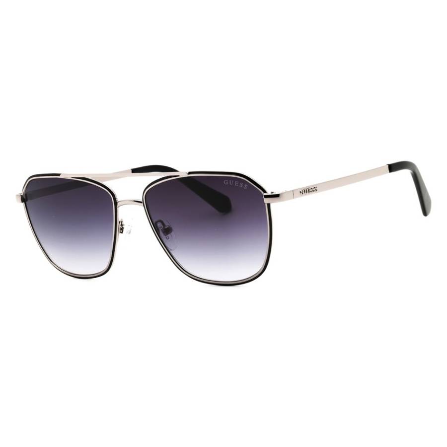 guess smoke gradient pilot men's sunglasses gu00147 05b 56 guess smoke gradient pilot men's sunglasses gu00147 05b 56