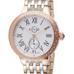 gv2 by gevril astor white dial diamond ladies watch 9106